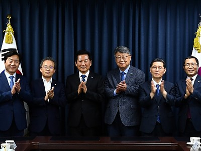 더불어민주당 정청래 대표, 한교총 방문