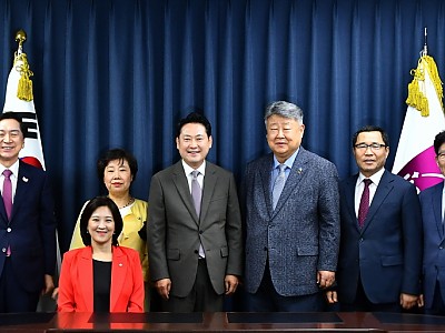 국민의힘 장동혁 대표, 한교총 예방